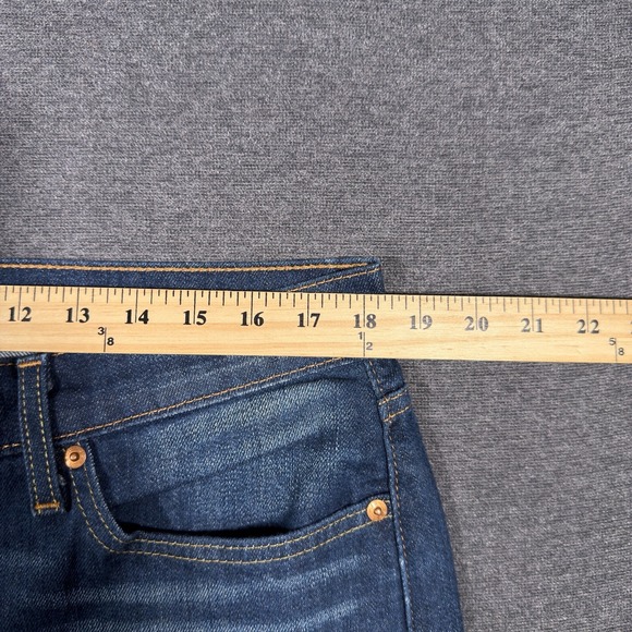 Levis 514 Jeans Mens 36x32 Blue Straight Leg Stretch Denim Medium Wash Faded - Picture 5 of 7